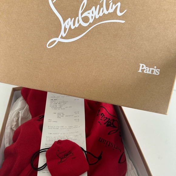 Christian Louboutin Queen 100 nappa laminata silver - Picture 11 of 11